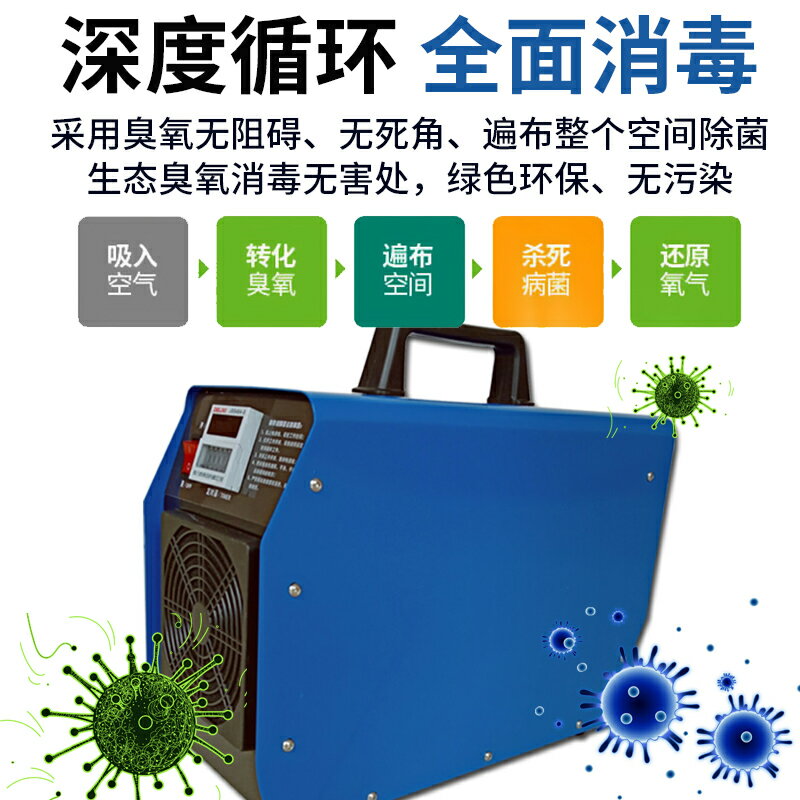 移動式臭氧消毒機養殖場家用車間除甲醛氨氣除異味凈化臭氧發生器