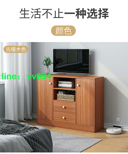 加高電視櫃增高款80現代簡約小戶型經濟型臥室主臥仿實木電視機櫃