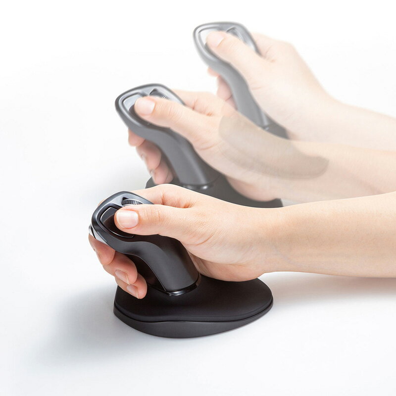 日本SANWA滑鼠垂直握把式人體工學2.激光創意個性辦公家用