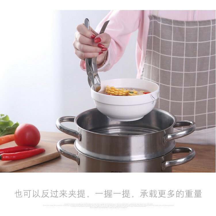 304不銹鋼防燙夾 碗碟夾 防燙器 廚房提盤 取碗夾 提碗器 多功能泰山夾【APP滿額下單10%點數(單一帳號最高5000點)】2/28止 4