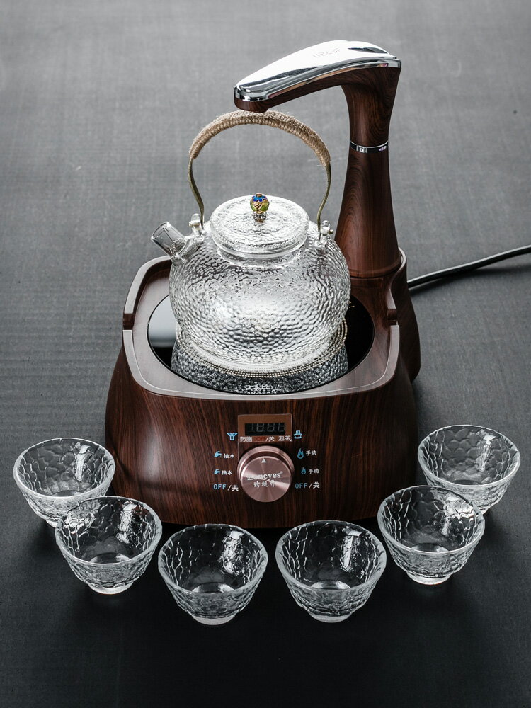晟窯煮茶器玻璃耐熱耐高溫燒水壺家用簡約現代水壺自動上水電陶爐