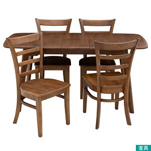 ◎實木餐桌椅五件組 BEITA S 130 伸縮款 MBR NITORI宜得利家居