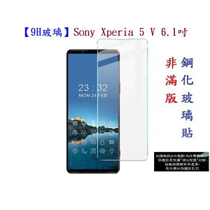 【9H玻璃】Sony Xperia 5 V XQ-DE54 6.1吋 非滿版9H玻璃貼 硬度強化 鋼化玻璃 疏水疏油