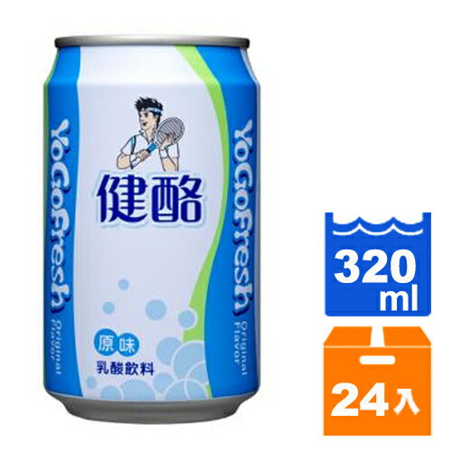 金車 健酪 乳酸飲料-原味 320ml (24入)/箱【康鄰超市】