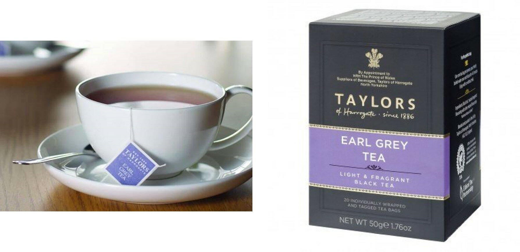 英國 Taylors 皇家伯爵紅茶 - 皇家茶包系列  Earl Grey  20入/盒 1