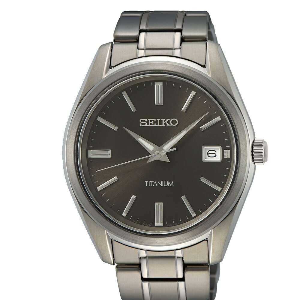 送禮首選★SEIKO 簡約經典鈦金屬腕錶6N52-00B0D(SUR375P1) SK005 附提袋【全館滿額折價★APP下單點數4倍送】線上購買享 實體門市同步服務