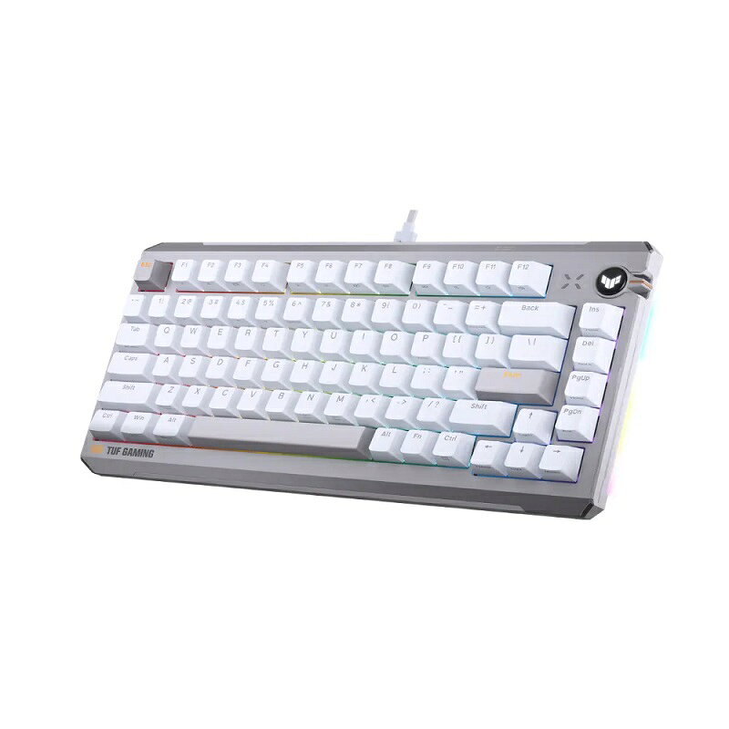 ASUS 華碩 TUF Gaming K4 磁軸電競鍵盤 黑/90MP0570-BKTA20 白/90MP0570-BKTA30