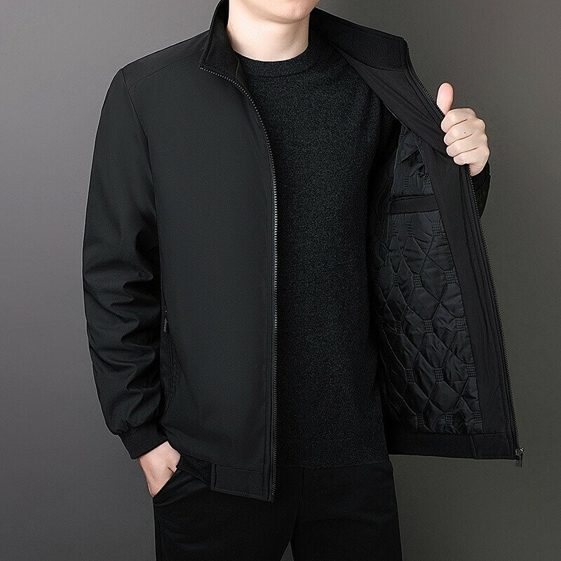 【秋冬新品】M-5XL大碼棉服外套 保暖外套 防風外套 男士冬季外套新款高階加絨加厚保暖棉服寬鬆大碼立領夾剋男