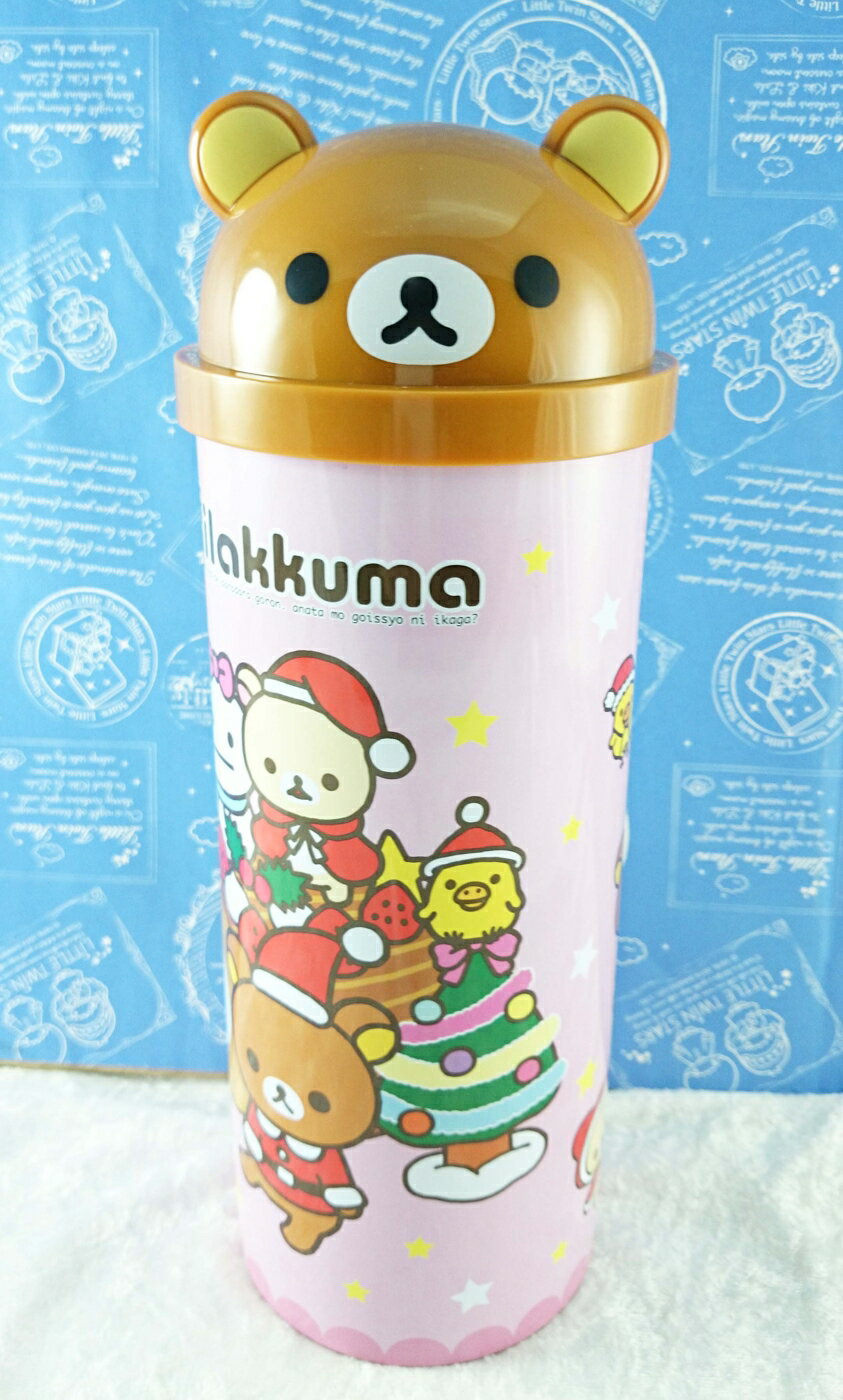 【震撼精品百貨】Rilakkuma San-X 拉拉熊懶懶熊 San-X 造型置物盒/收納盒-聖誕粉#30753 震撼日式精品百貨