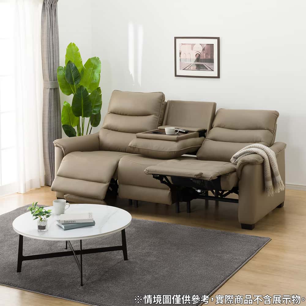 ◎3人用電動可躺式沙發 電動沙發 N-BELIEVA 3 半皮 MO NITORI宜得利家居 9