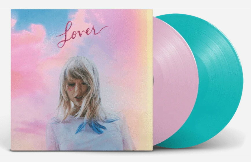 【歐版藍粉膠】泰勒 黴黴 Taylor SWIFT Lover 黑膠唱片2LP