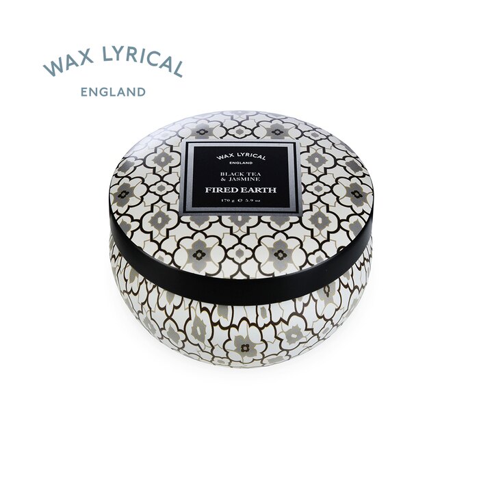 英國Wax Lyrical 金屬彩罐蠟燭禮盒-紅茶與茉莉(可燃25小時)