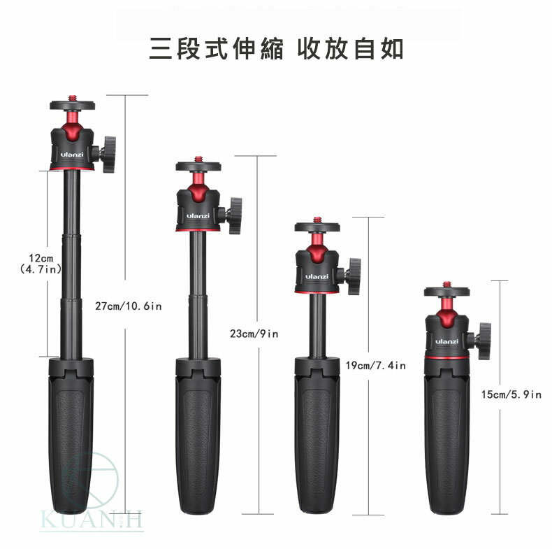 台灣現貨 Ulanzi MT-08 優籃子原廠正品 迷你延長桿三腳架 GOPRO 三腳架 運動相機 微單 自拍桿 腳架｜領券最高折$220 4