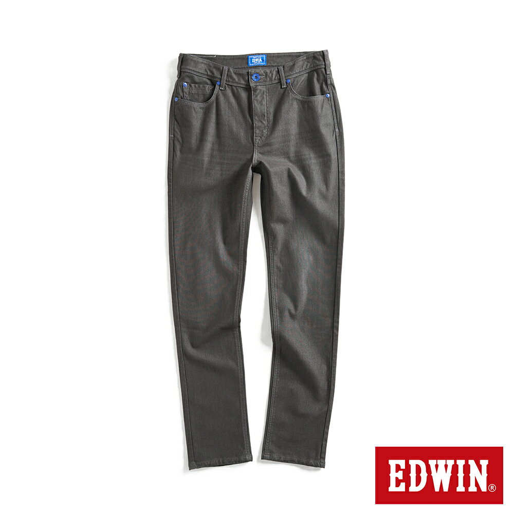 EDWIN 藍光動能全方位彈力小直筒牛仔褲-男款 暗灰色