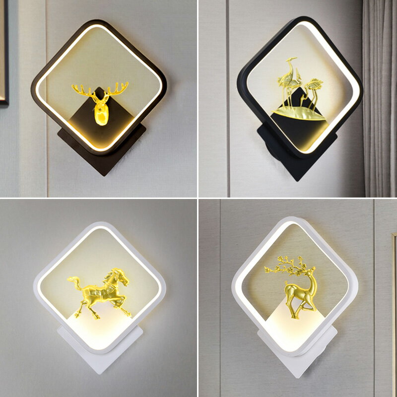 北歐臥室床頭led壁燈創意個性現代簡約背景墻燈網紅過道走廊燈具