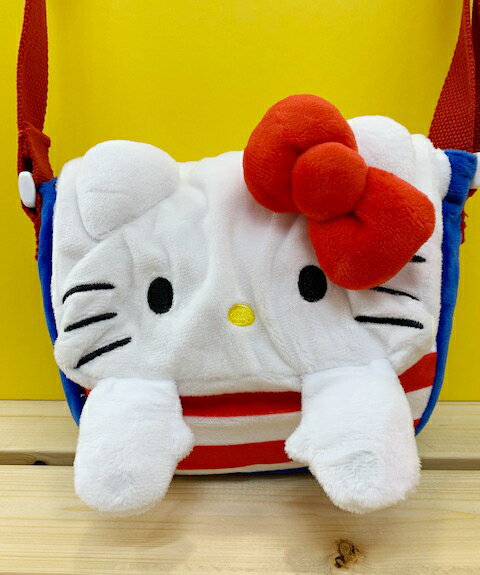 【震撼精品百貨】Hello Kitty 凱蒂貓 KITTY斜背包/側背包-遮眼#10449 震撼日式精品百貨