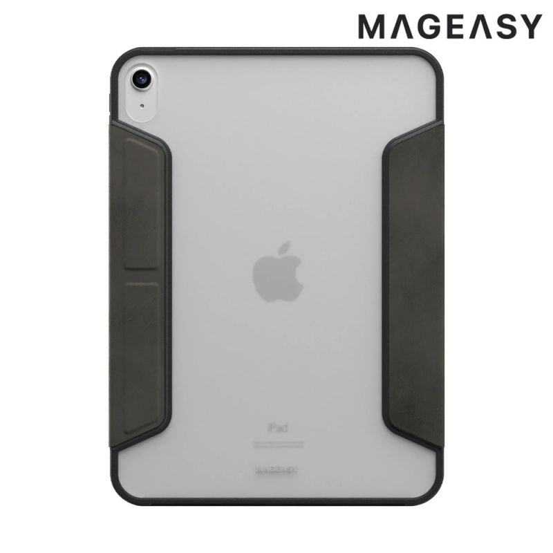 MAGEASY Apple iPad 10.9 (2022/10代) / iPad 11(A16) Vivaz 多角度支架透明保護套 平板皮套 可站立 翻蓋 側翻【愛瘋潮】