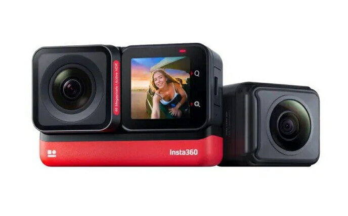 中壢NOVA-水世界】Insta360 ONE RS 運動攝影機4K鏡頭/ 雙鏡頭全景運動