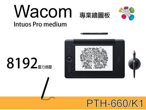 ☆宏華資訊廣場☆Wacom Intuos Pro Paper Edition PTH-660/K1 專業級數位繪圖板