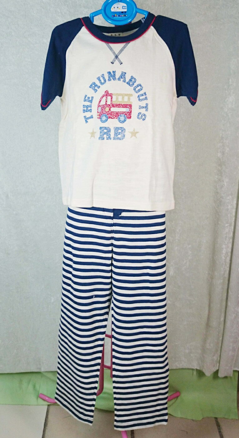【震撼精品百貨】The Runabouts RB工程車 衣褲組 米白 震撼日式精品百貨