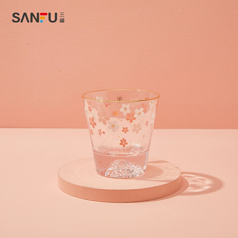 三福締卡洛卡冰山杯280ML 時尚流行玻璃杯生活好物801381