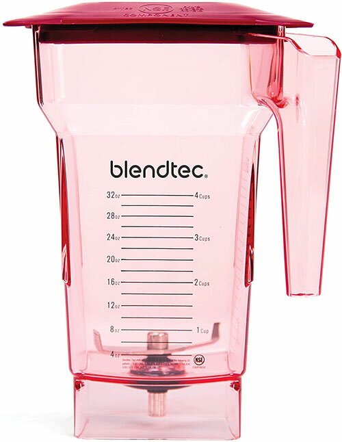 [3美國直購] Blendtec FourSide Jar 4角容杯 紅色 2.2L最大容量75oz 食物調理機替換杯子 40-619-62 0