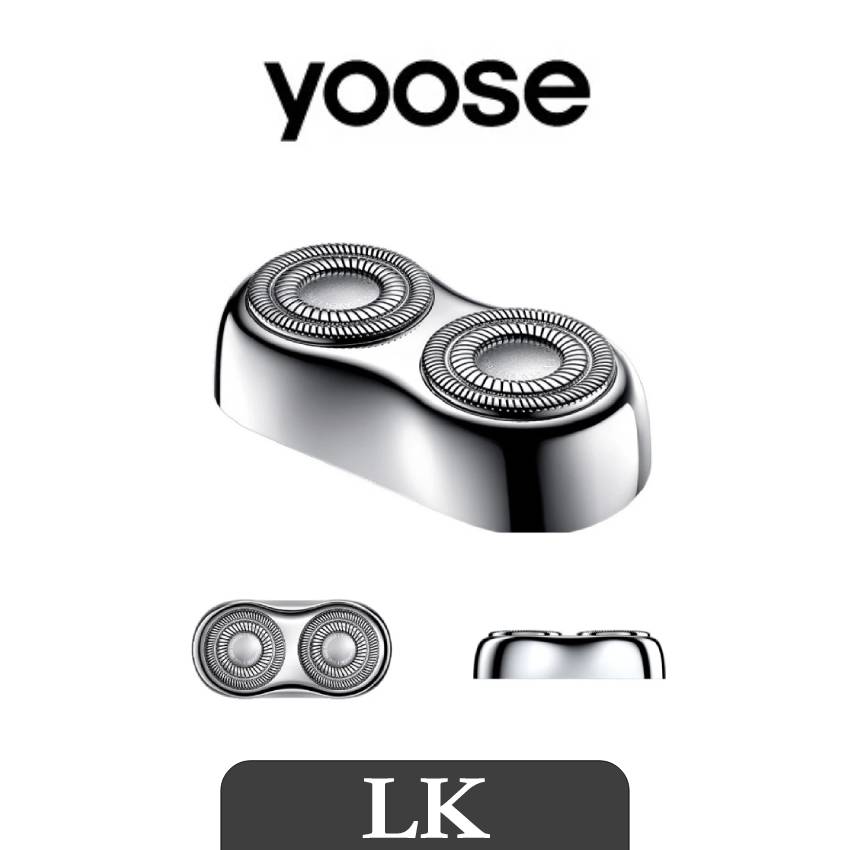 【 yoose 】MINI 2.0 刮鬍刀替換刀頭 電動刮鬍刀 雙環圓弧刀頭 替換刀頭 全合金隨身刮鬍刀 剃須刀替換刀頭