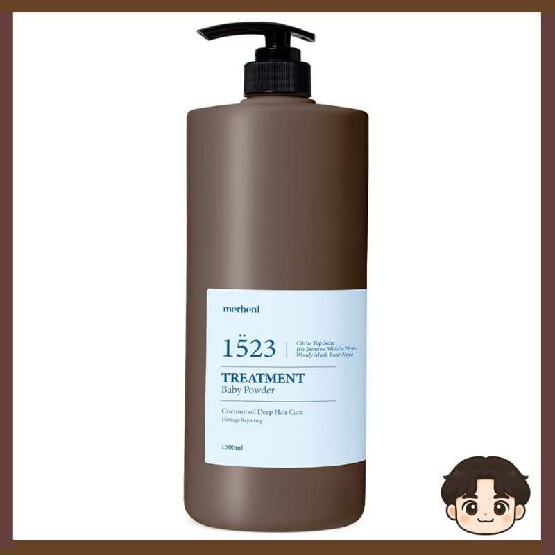 【韓國MERHENT】頭皮深層淨味護髮素1500ml-1523寶寶香｜柔順滋養 修護髮絲 清爽留香 大容量護髮