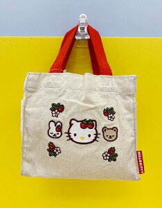 【震撼精品百貨】Hello Kitty 凱蒂貓 kitty 手提袋/收納袋-草莓#77899 震撼日式精品百貨