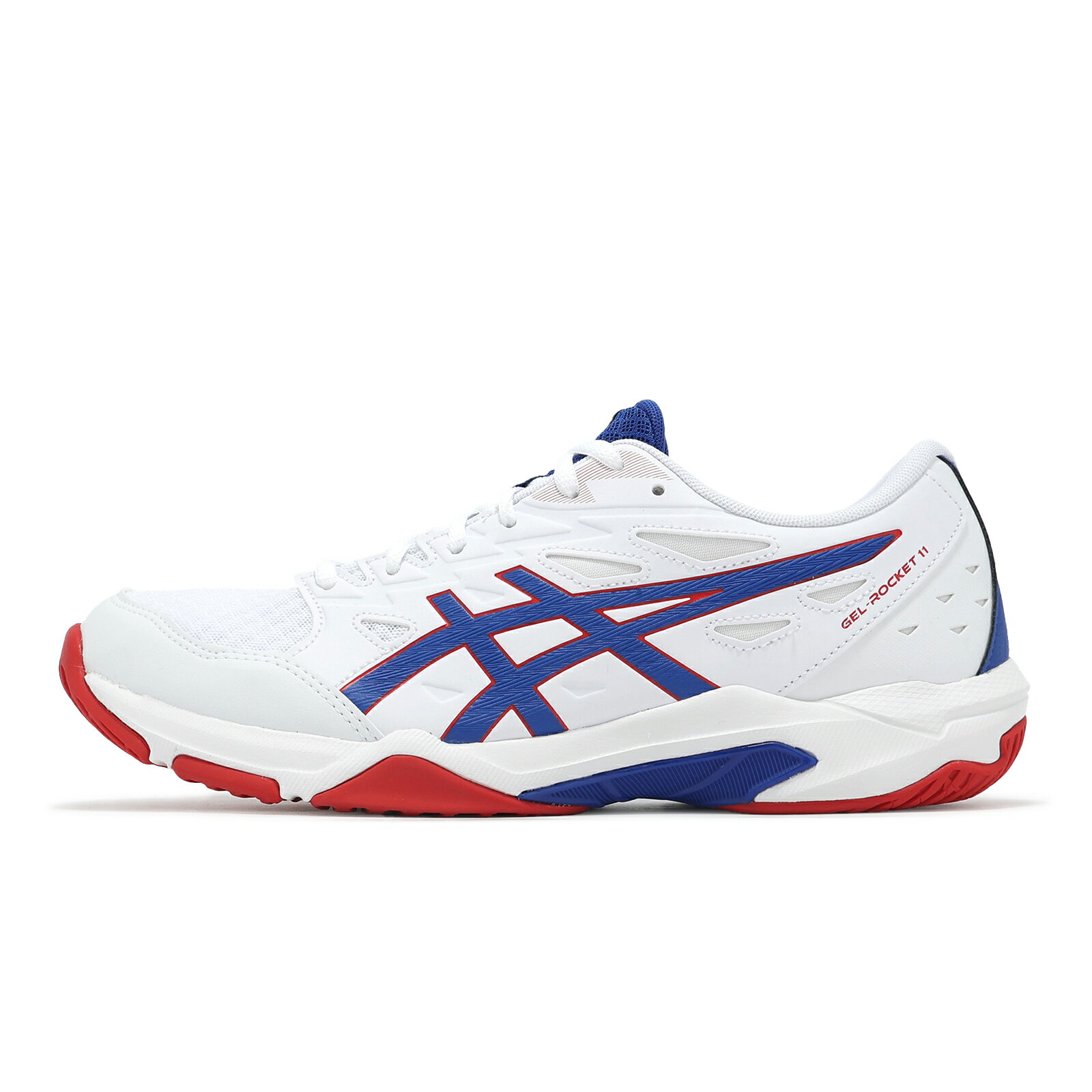 Asics 排球鞋 GEL-Rocket 11 男鞋 女鞋 白 藍 紅 室內運動 緩震 羽排鞋 亞瑟士 1073A065105