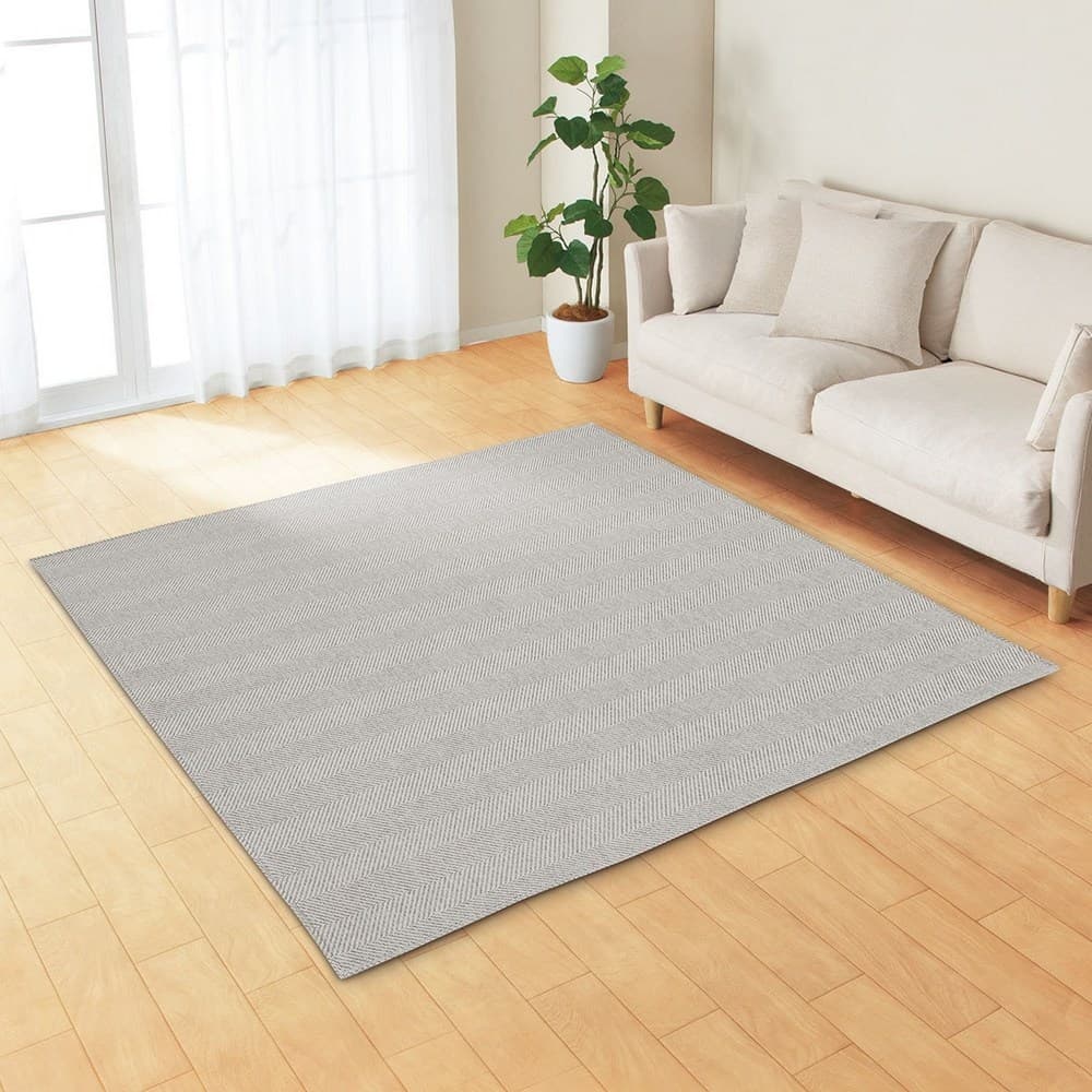 地毯 HERRINGBON MIX GY 185×185 RA01 NITORI宜得利家居