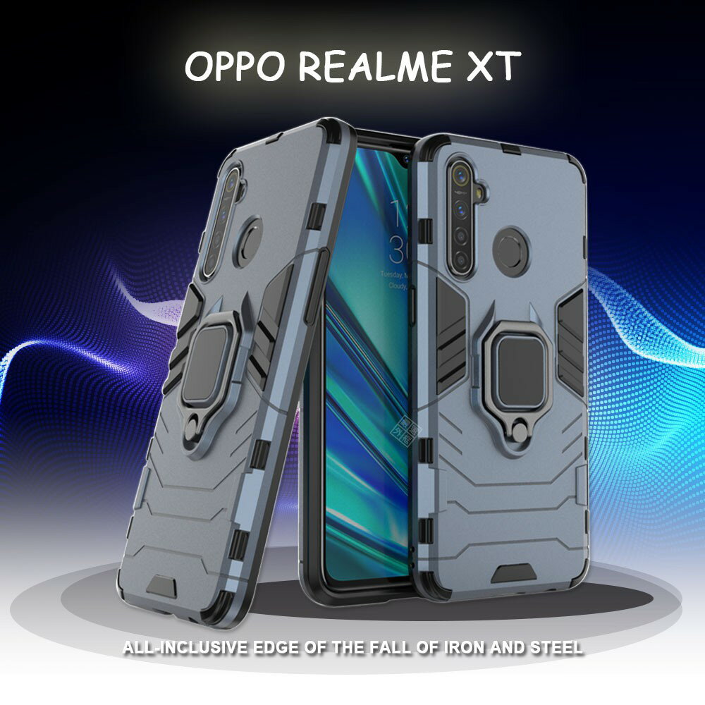【嚴選外框】 鋼鐵人/俠 OPPO Realme XT 磁吸 指環扣 支架 手機殼 軟殼 硬殼 盔甲 防摔 保護殼