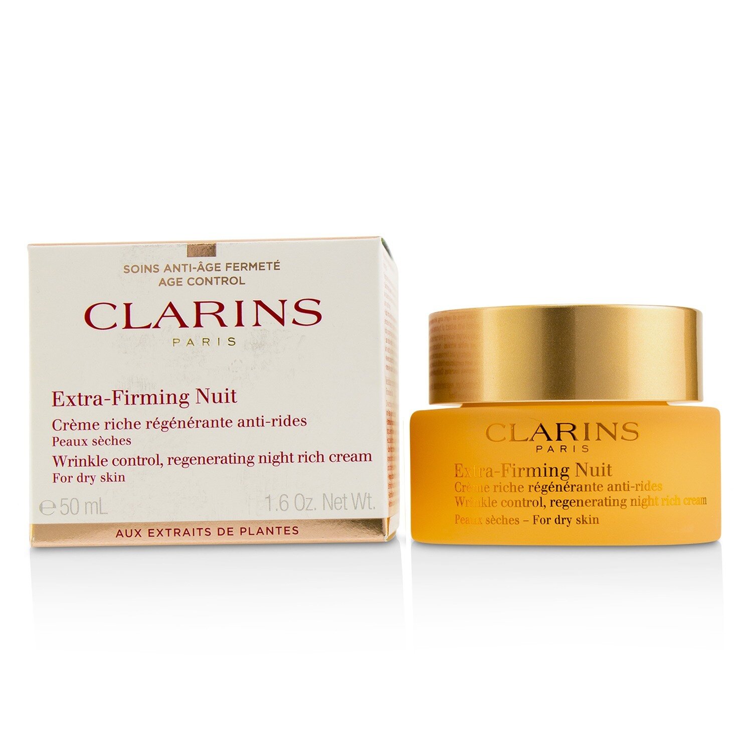克蘭詩 Clarins - 抗皺晚霜-乾燥皮膚適用 Extra-Firming Nuit Wrinkle Control, Regenerating Night Rich Cream 50ml