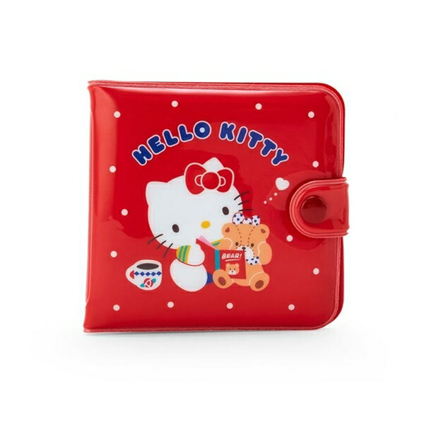 【震撼精品百貨】Hello Kitty 凱蒂貓~日本SANRIO三麗鷗 KITTY PVC扣式錢包(復古系列)*71305
