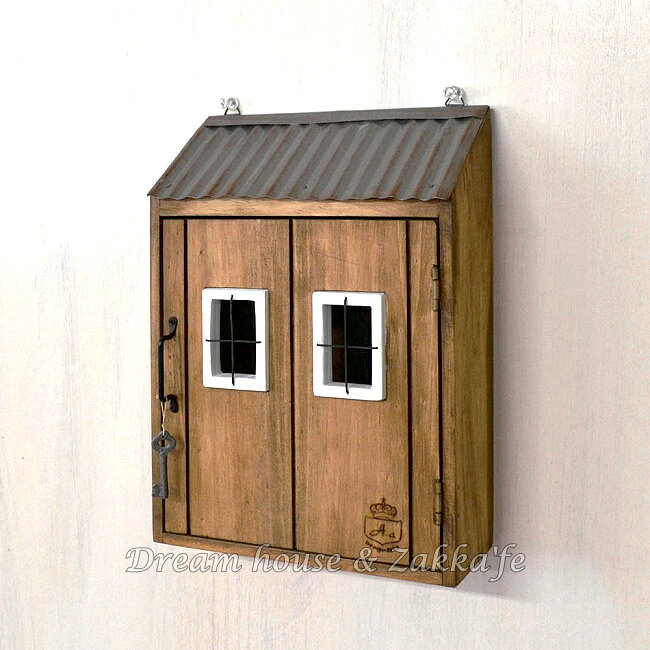 azi-azi 鄉村風日系Zakka 原木房屋造型鑰匙盒《日本原裝進口》★ Zakka'fe ★