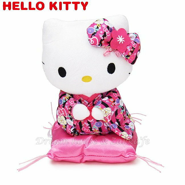 日本限定 正版三麗鷗 Sanrio KITTY 日式和服娃娃 《 桃/粉 2色任選 》 ★ Zakka'fe ★