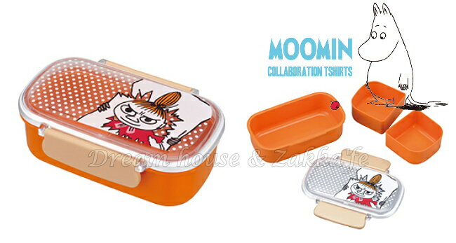 日本 MOOMIN 嚕嚕米 小不點 便當盒/保鮮盒 450ml 《 內附隔層 》★ 日本製 ★ Zakka'fe