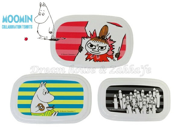 日本 MOOMIN 嚕嚕米 便當盒/保鮮盒 《 S/M/L 3款一組 》★ 日本製 ★ Zakka'fe