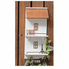 鄉村風 日系Zakka 原木屋子造型 雙層展示架/收納架/壁架 《 日本原裝進口 》 ★ Zakka'fe ★