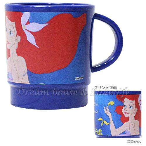 日本 Disney 人魚公主/美人魚 可堆疊 漱口杯/水杯 340ml 《 艾莉兒 》★ 日本製 ★ Zakka'fe