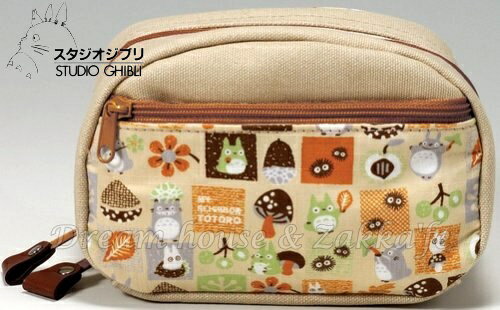 日本宮崎駿 龍貓 Totoro 收納袋/化妝包/小物包 《化妝包/雜物包/小物收納 多用途喔》★質感超好 超可愛★ Zakka'fe