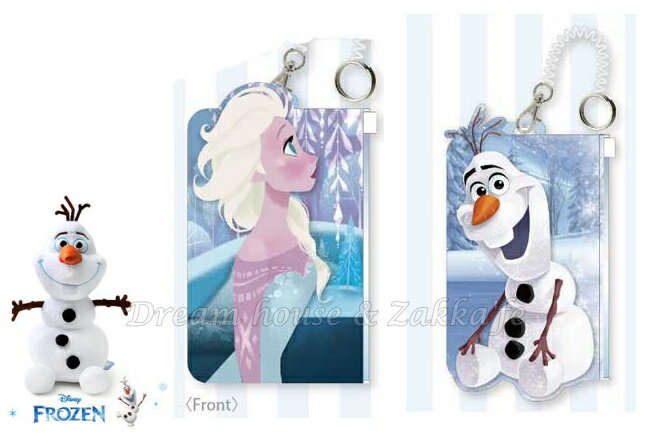 日本正版 Disney 迪士尼 FROZEN 冰雪奇緣 珠光 卡套/證件套/零錢包/錢包/小物袋 《 艾莎/雪寶 任選 》★ Zakka'fe ★