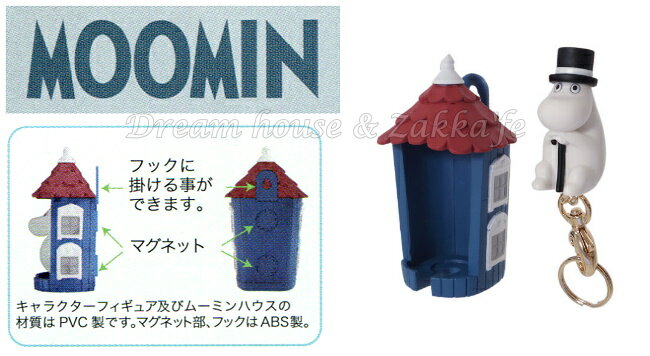 日本 MOOMIN 嚕嚕米 鑰匙收納屋 《 含鑰匙圈及收納屋各一 》★ Zakka'fe ★