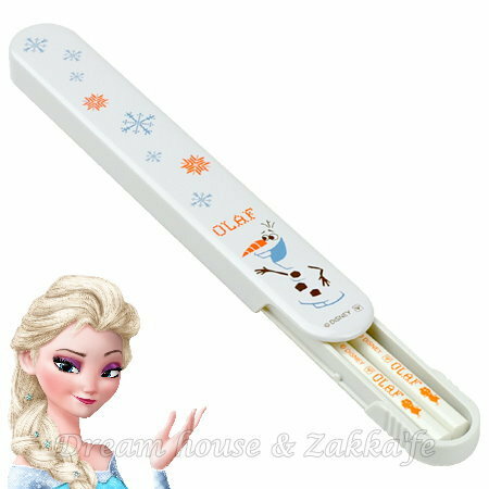 Disney 冰雪奇緣 雪寶 環保筷組 《質感很好喔》★ 日本製 ★ Zakka'fe ★