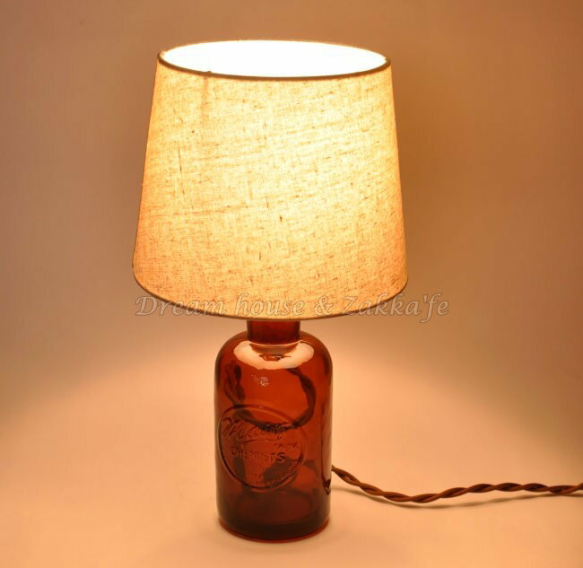 復古酒瓶造型桌燈/夜燈《 布朗色 》★ 臺灣製造 ★ Zakka'fe ★
