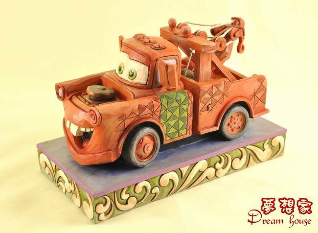 美國ENESCO精品-Jim Shore愛木小灣-DISNEY CARS汽車總動員 拖線 ★超可愛★