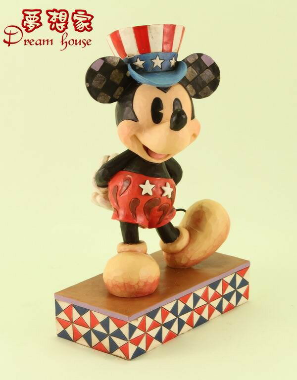 美國ENESCO精品-Jim Shore愛木小灣-DISNEY 美國佬 米老鼠 米奇 ★超可愛★