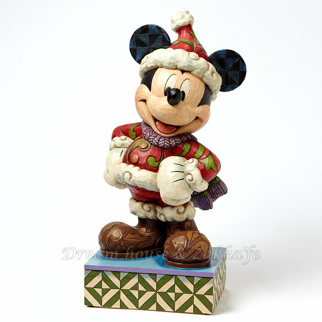 美國ENESCO精品 Jim Shore愛木小灣 超大 聖誕老公公米奇★超可愛★ Disney 迪士尼 ★ Zakka'fe