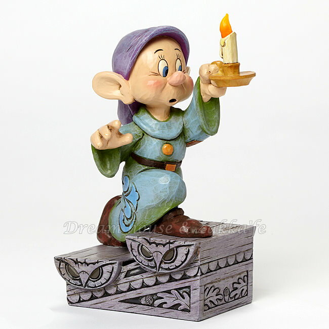 美國ENESCO精品-Jim Shore愛木小灣 小矮人 糊塗蛋 ★ NG-蠟燭內LED燈瑕疵不亮 ★ Zakka'fe