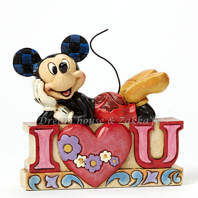 美國ENESCO精品 Jim Shore愛木小灣 米奇 I Love You ★ 超可愛喔 ★ Zakka'fe